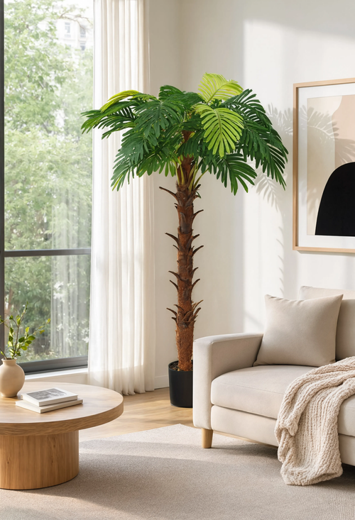 Palmier Cycas Artificiel Vert - 160 cm