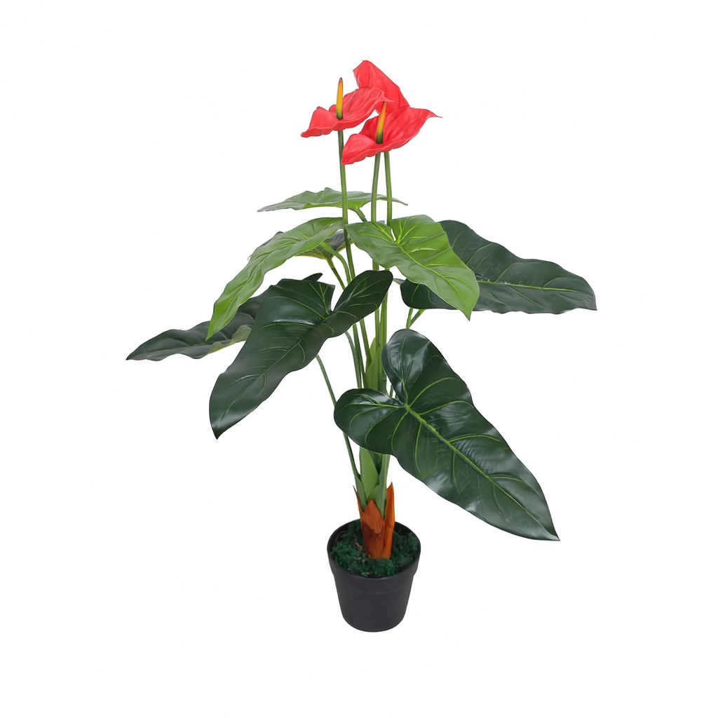 Anthurium Artificielle Rouge - 90 cm