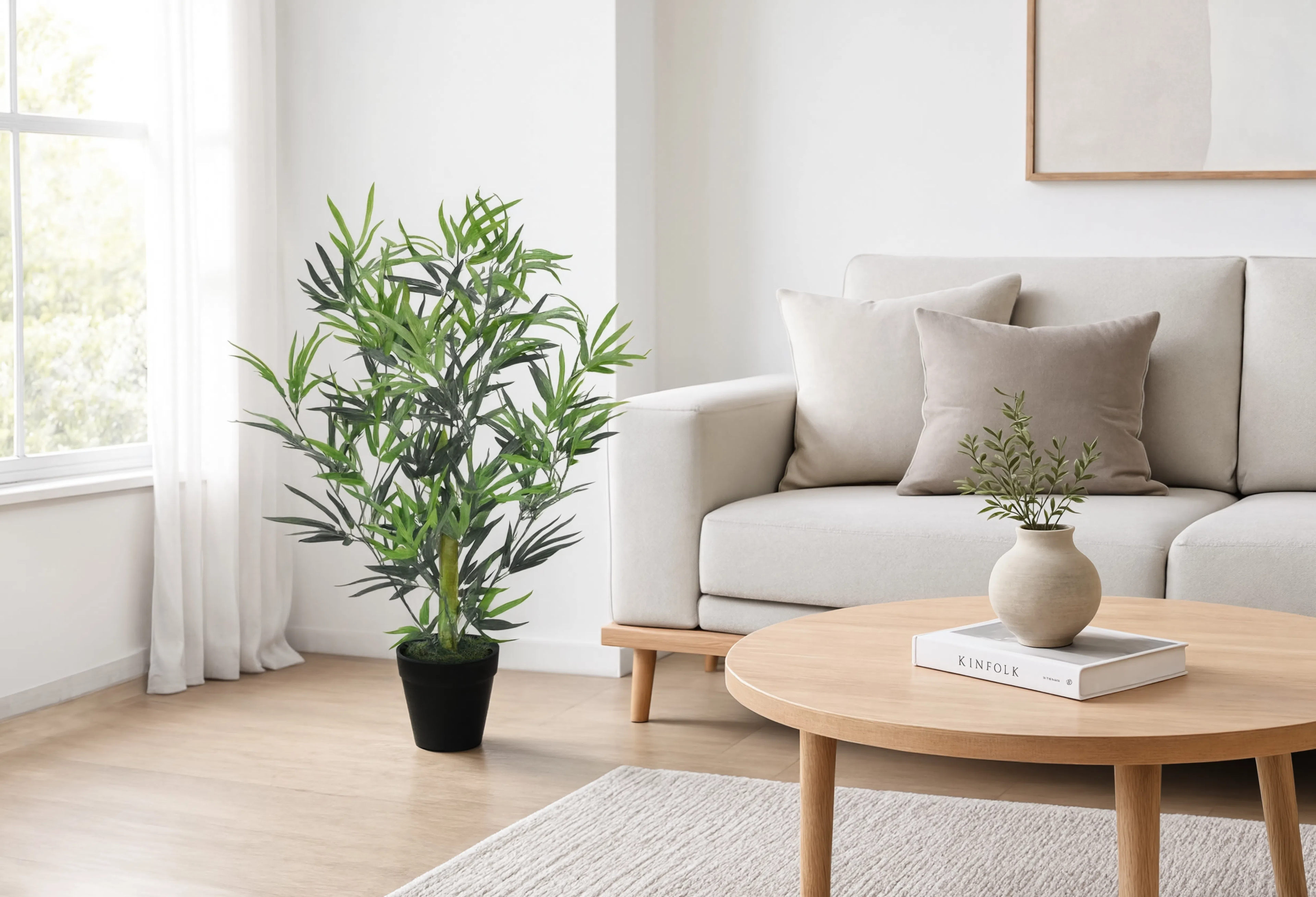 Bambou Artificiel Vert - 80 cm
