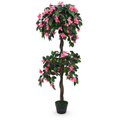 Arbre Bougainvillier Artificiel Double Têtes Rose - 155 cm