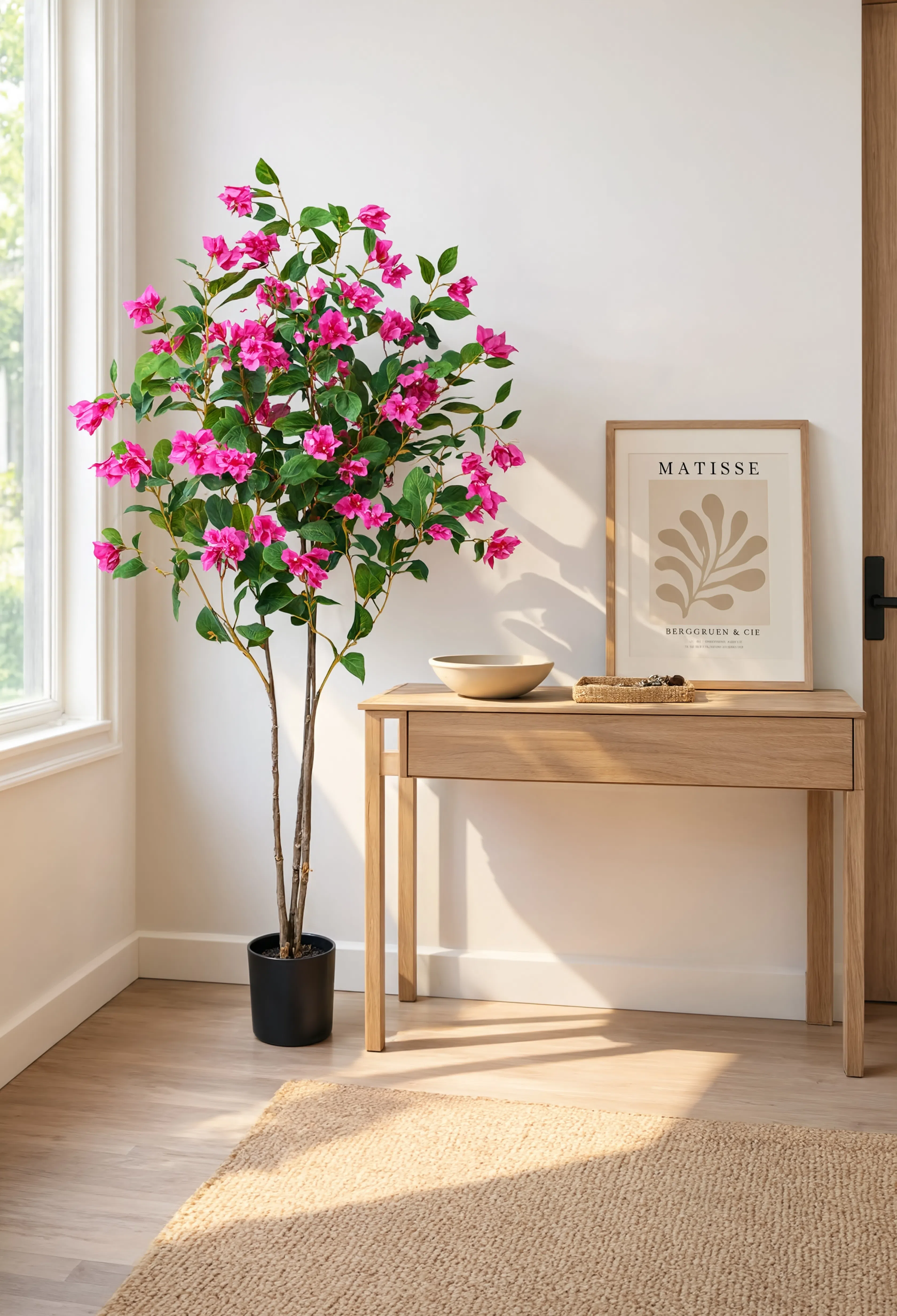 Camélia Artificiel en Fleurs Rose - 150 cm