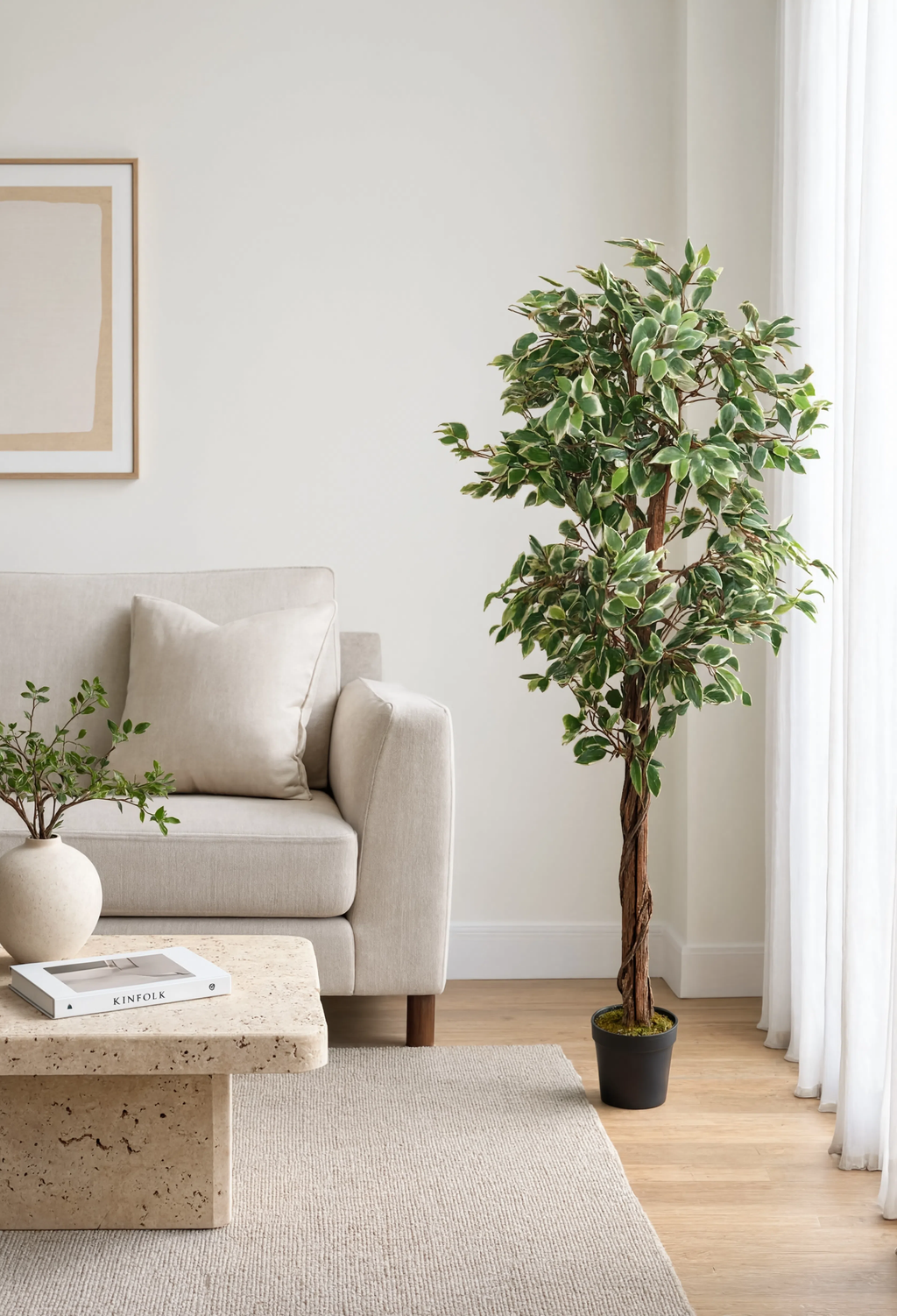 Ficus Exotica Artificiel Deluxe - 120 cm