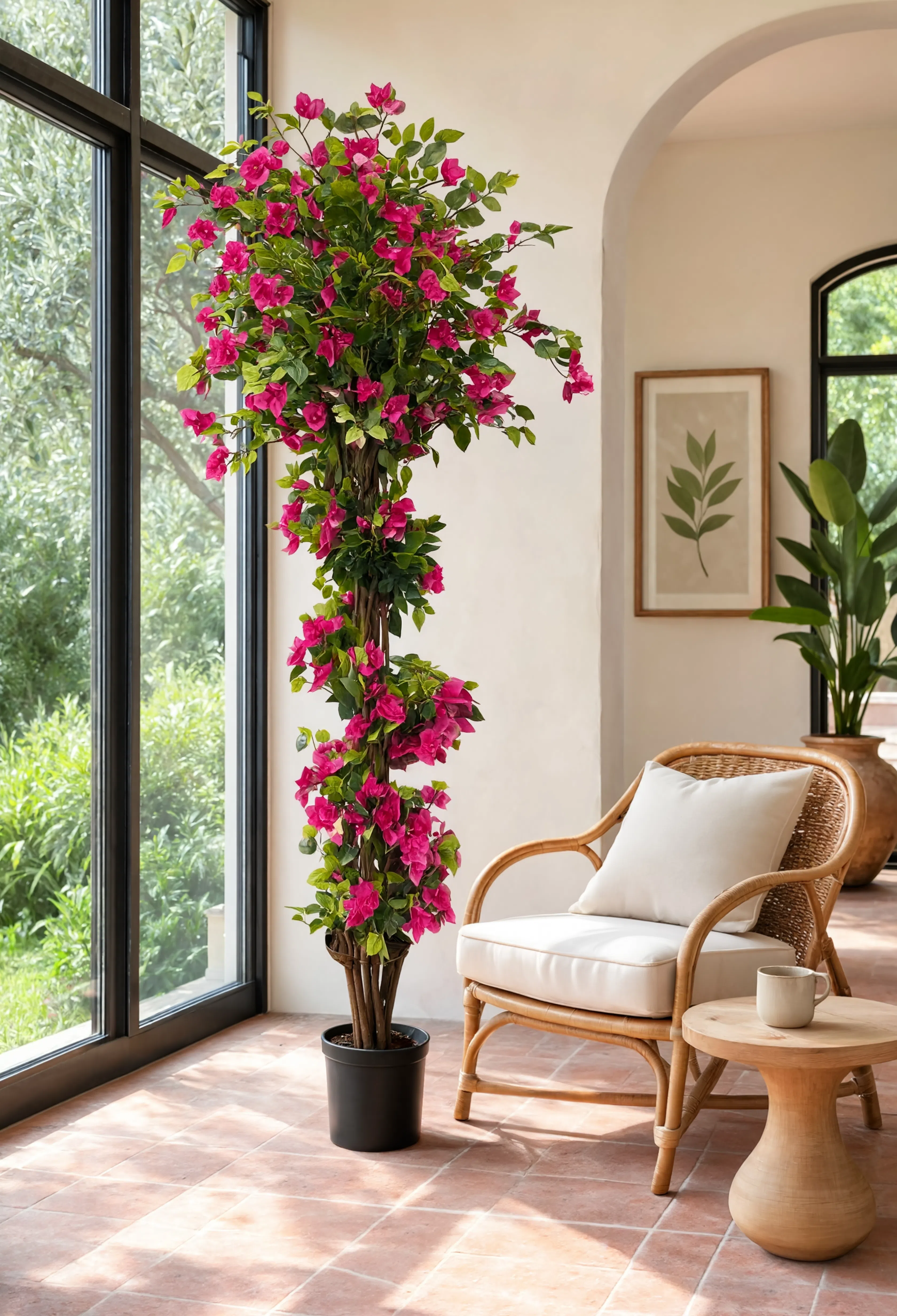 Arbre de Bougainvillier Artificiel Rose - 180 cm