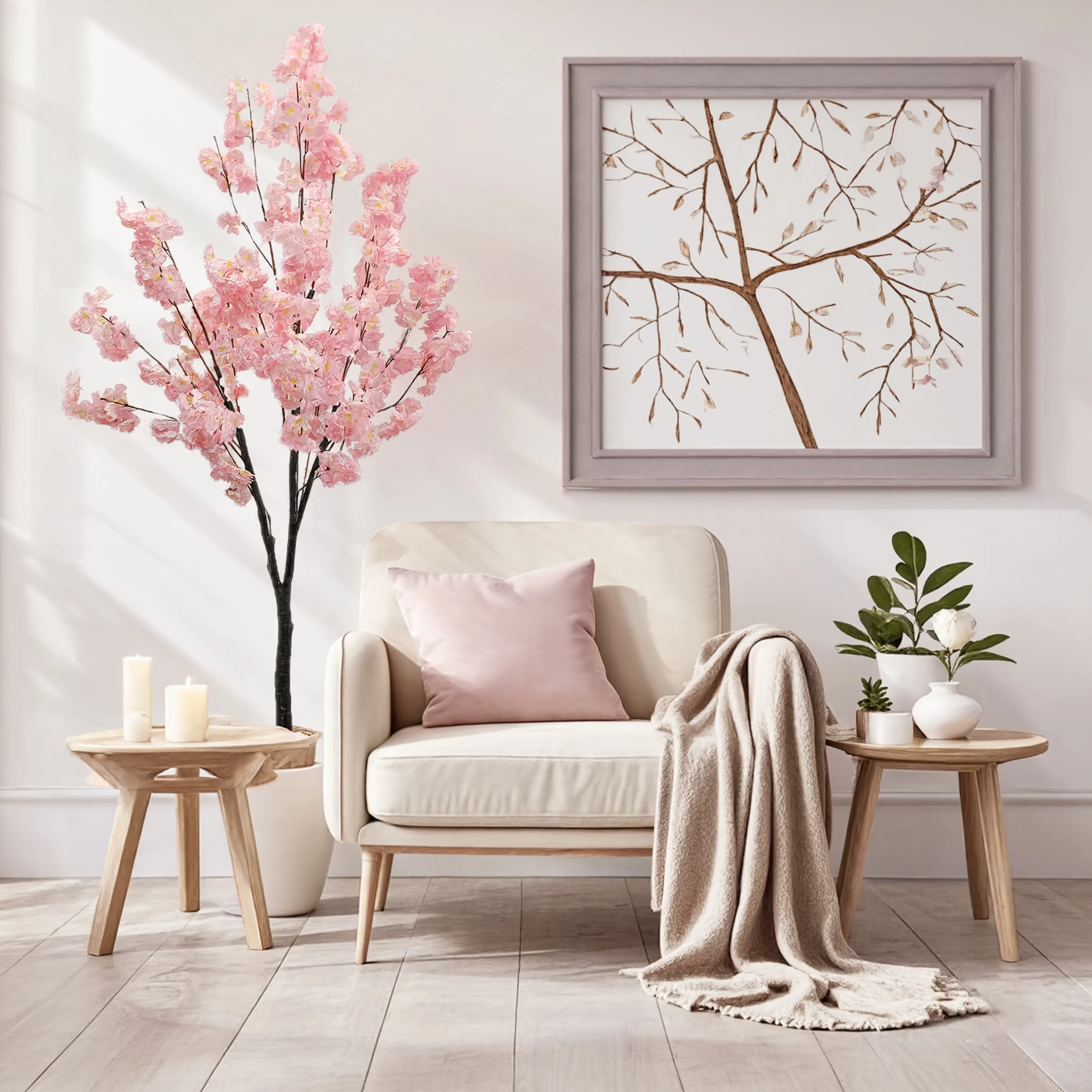 Cerisier du Japon Artificiel Rose - 180 cm