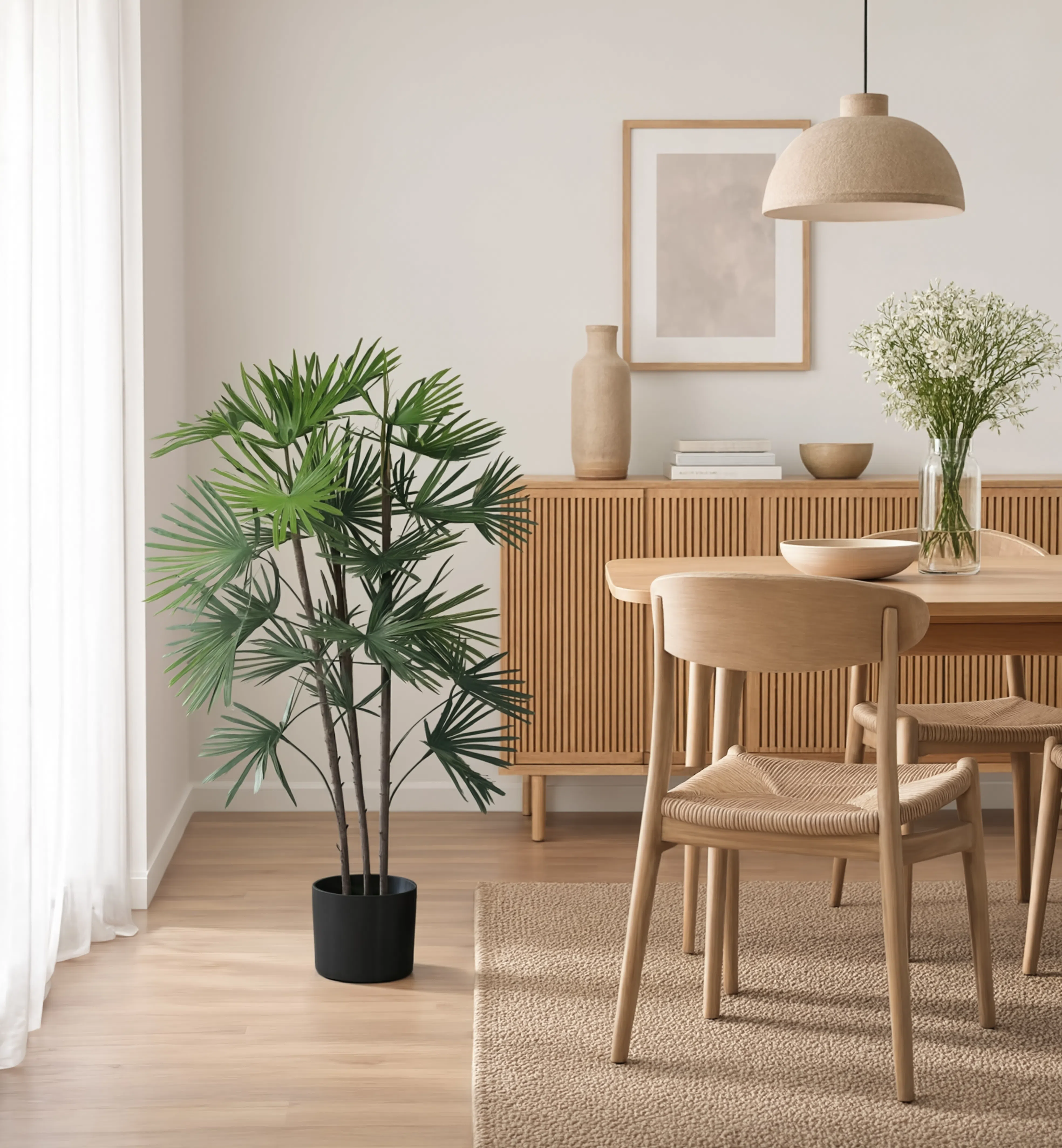 Palmier Raphis Artificiel - 90 cm