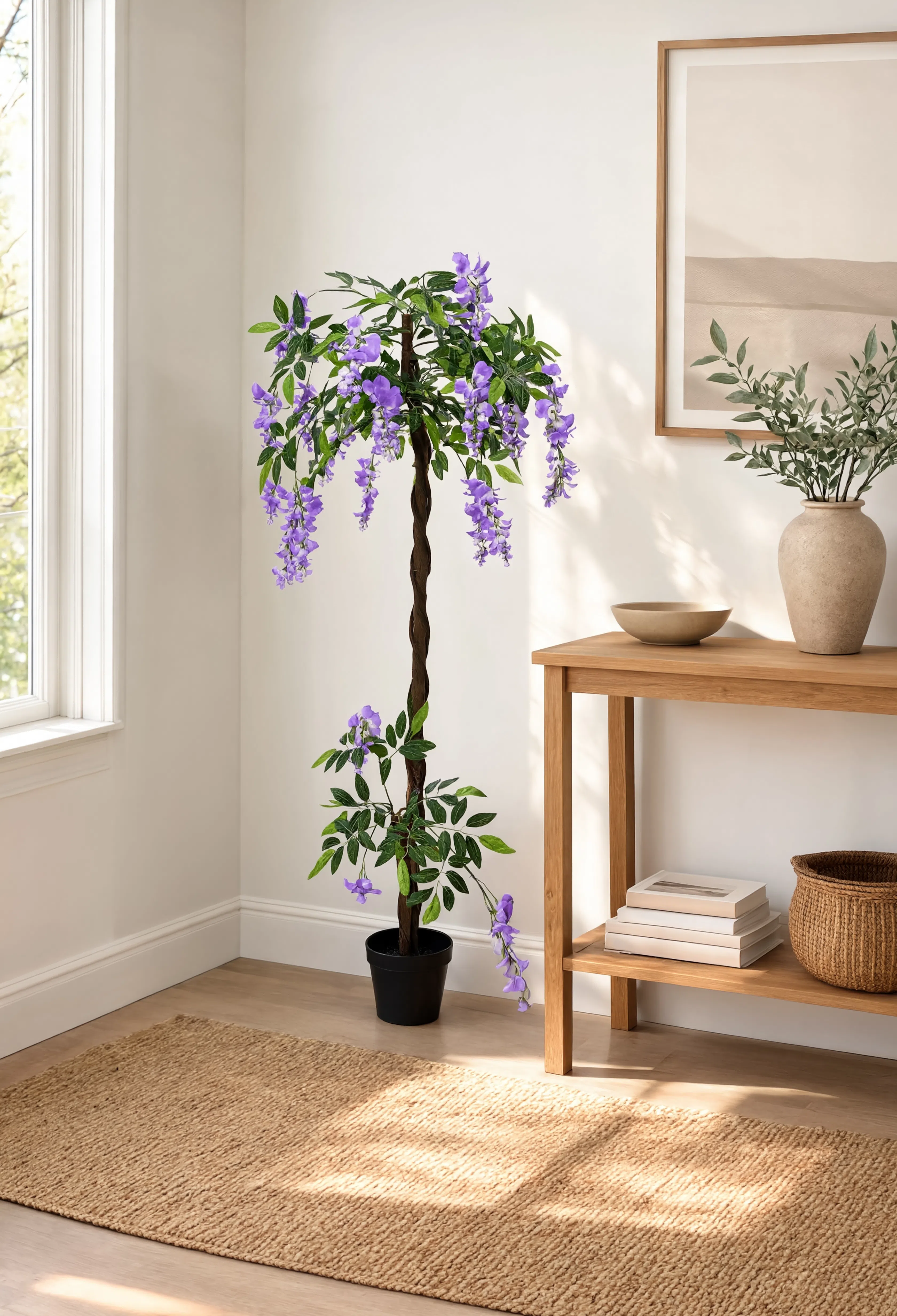 Wisteria Artificiel Mauve - 120 cm