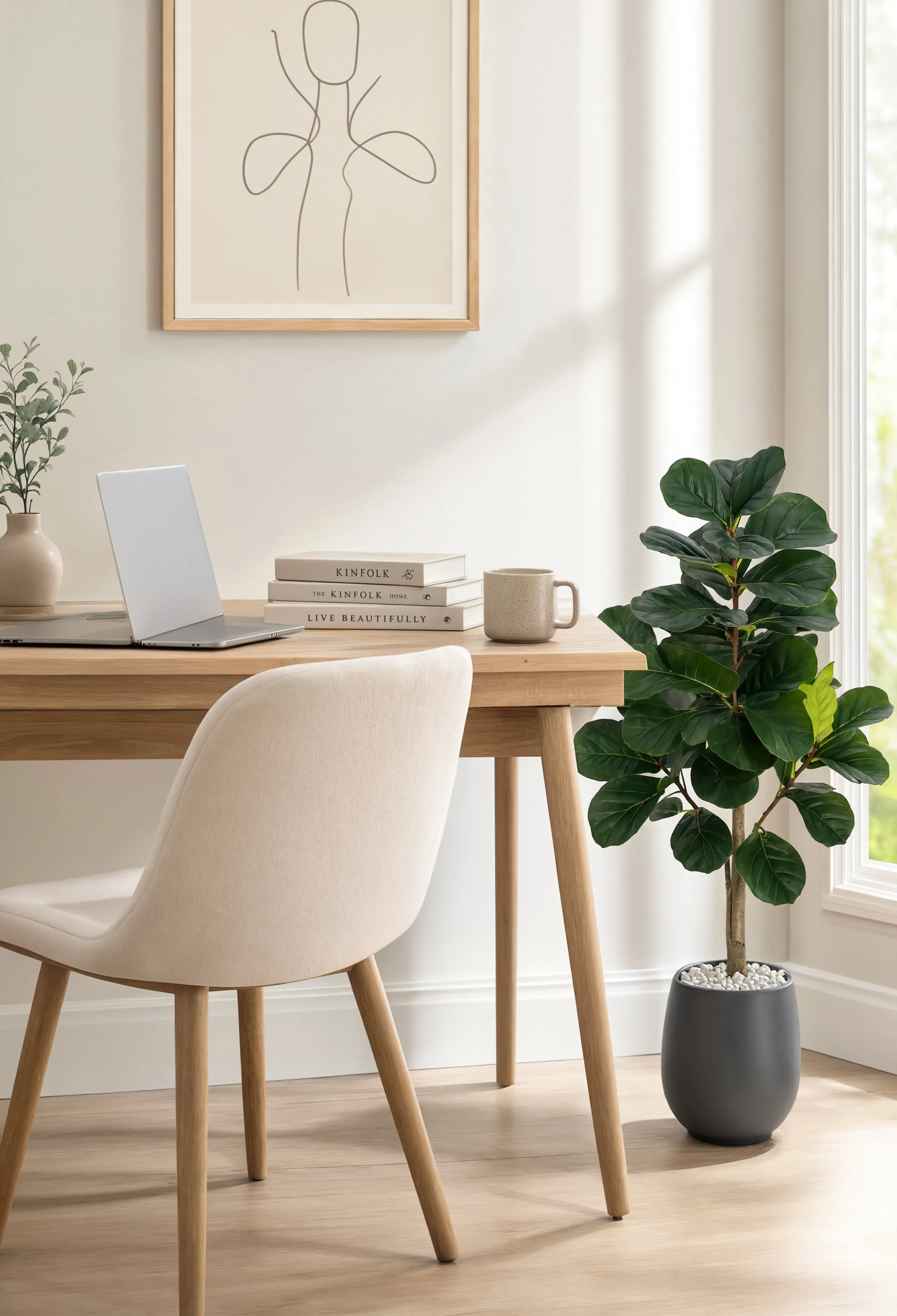 Ficus Lyrata Artificiel - 120 cm