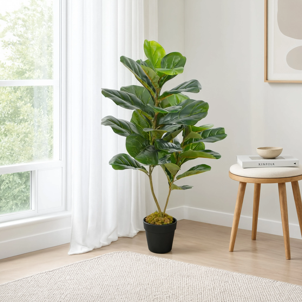 Figuier aux Feuilles Artificielles - 90 cm