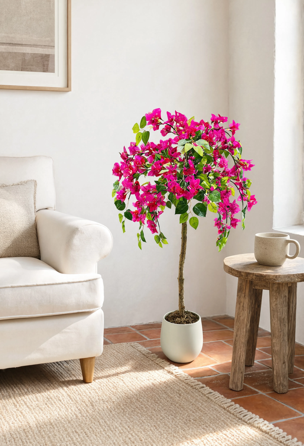 Bougainvillier Rose Artificiel - 120 cm