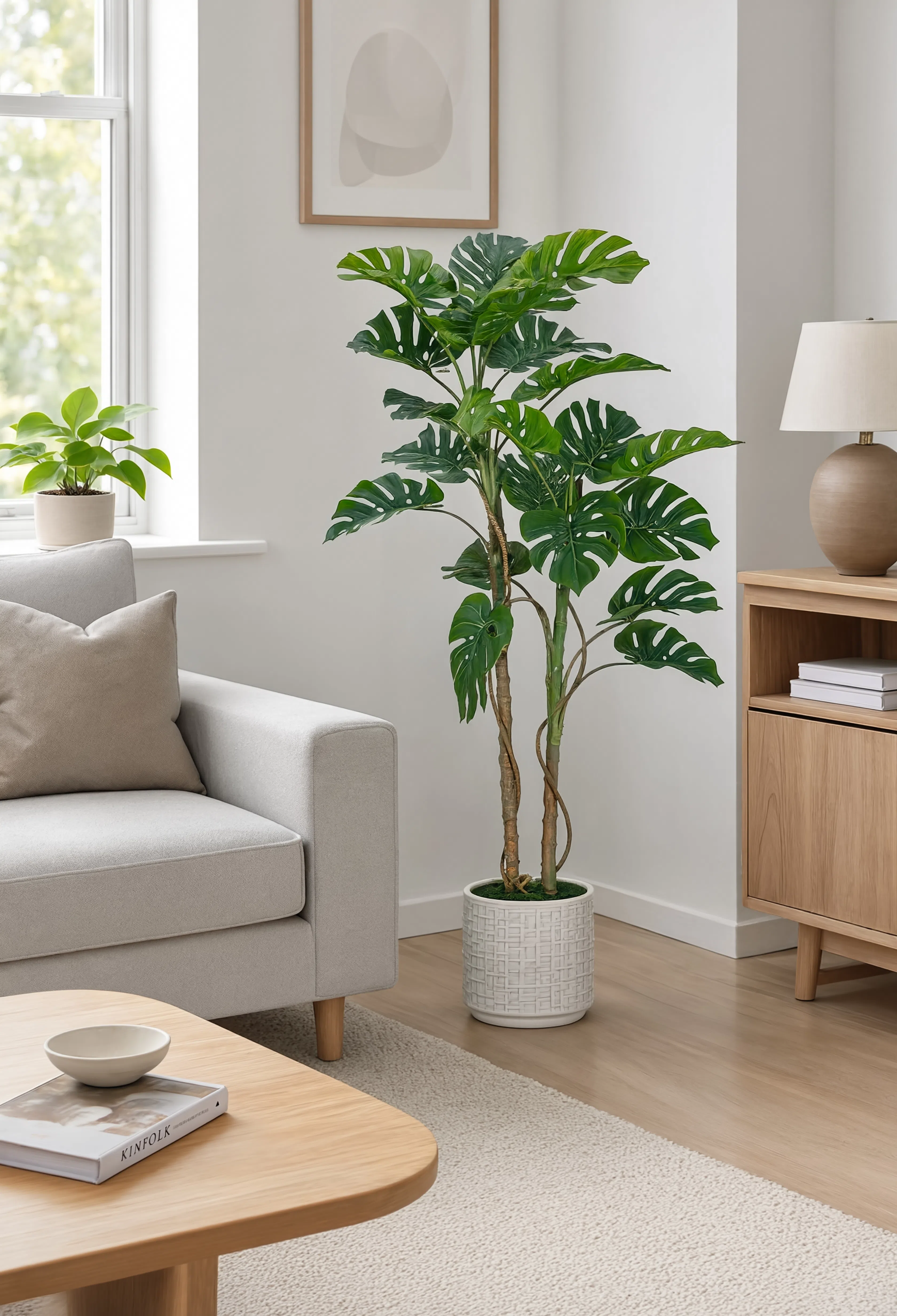 Monstera Artificiel Plante Verte Tropicale - 150 cm