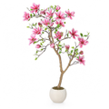 Magnolia Artificiel en Fleurs Rose - 180 cm