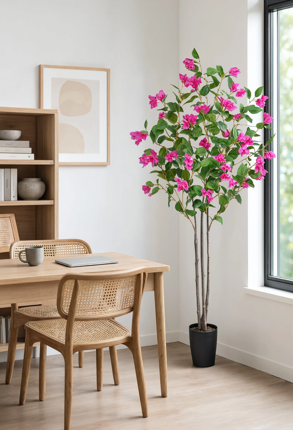 Camélia Artificiel en Fleurs Rose - 150 cm
