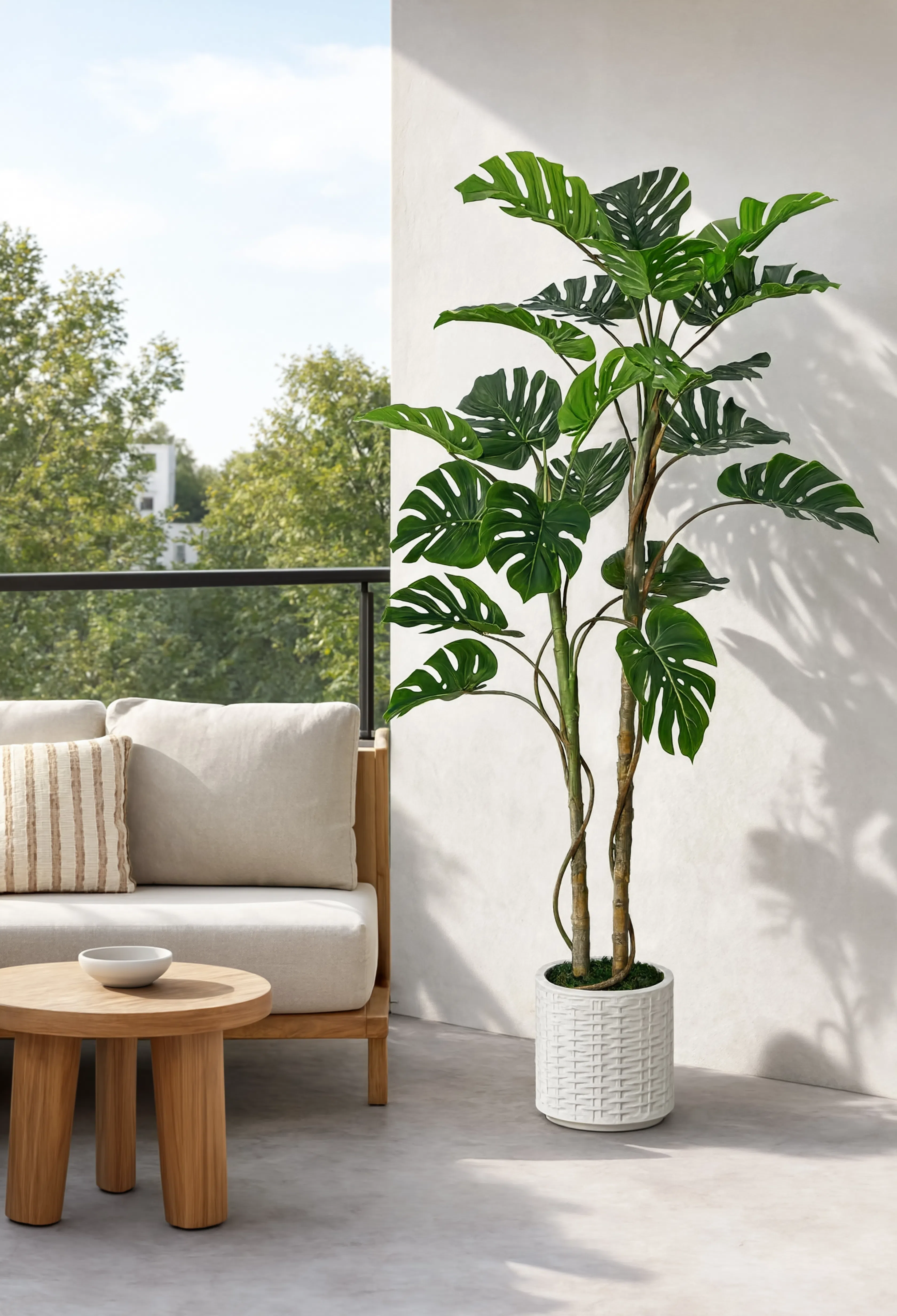 Monstera Artificiel Plante Verte Tropicale - 180 cm