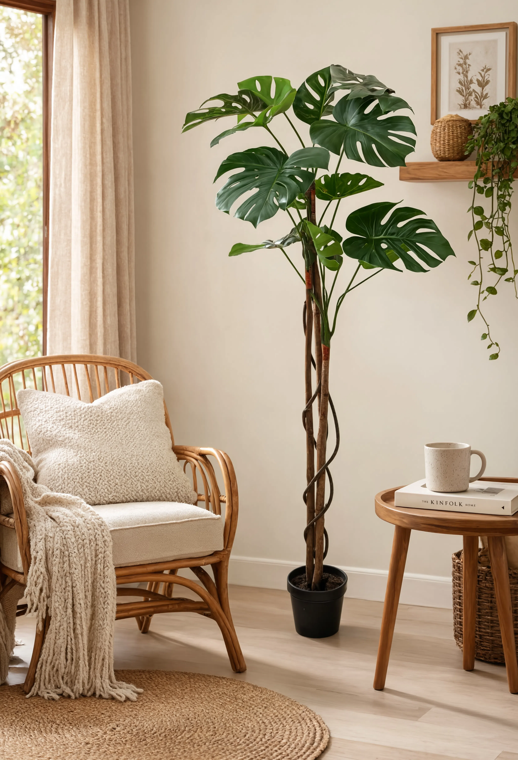 Monstera Artificielle sur Tige Deluxe - 170 cm