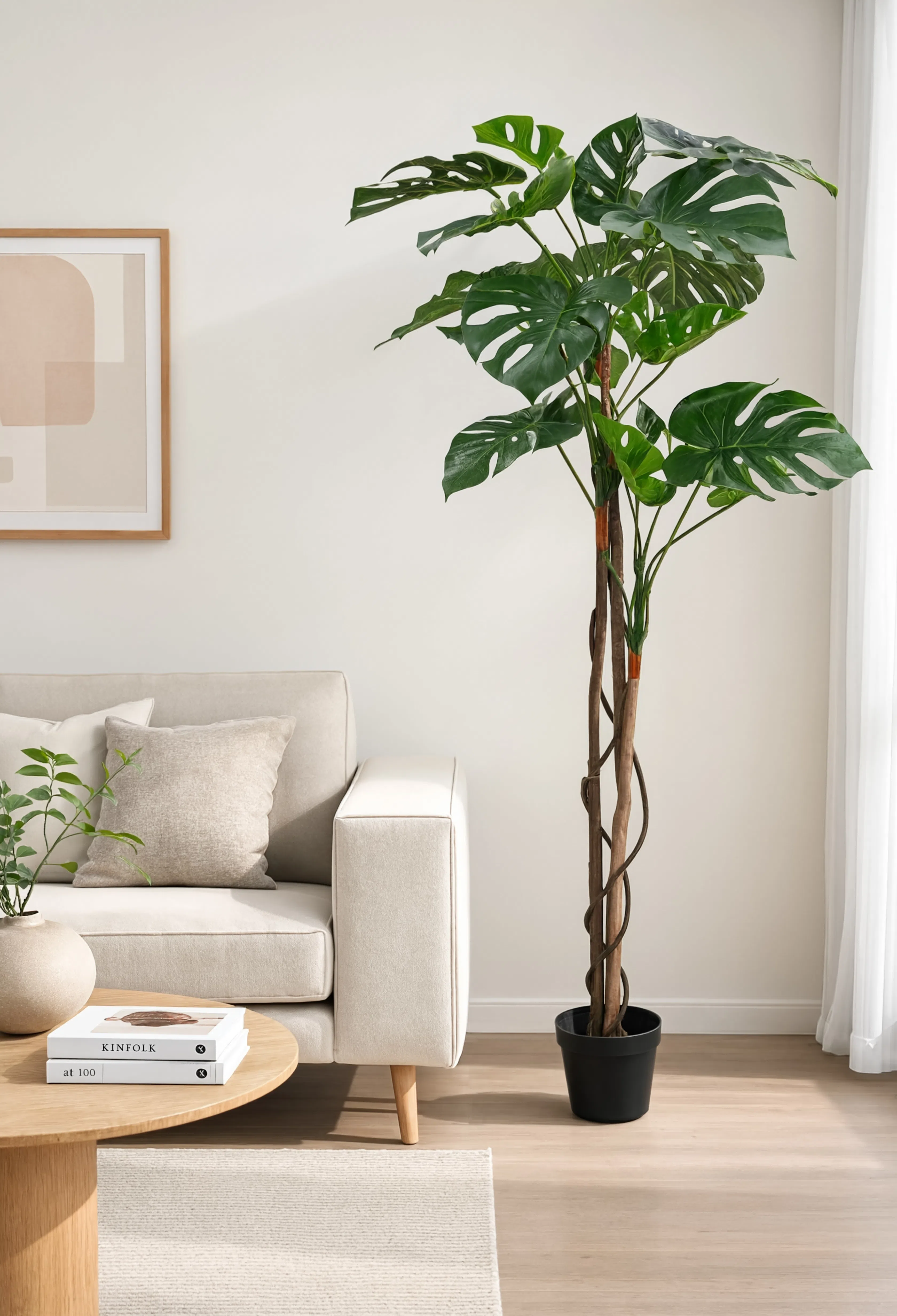 Monstera Artificielle sur Tige Deluxe - 170 cm