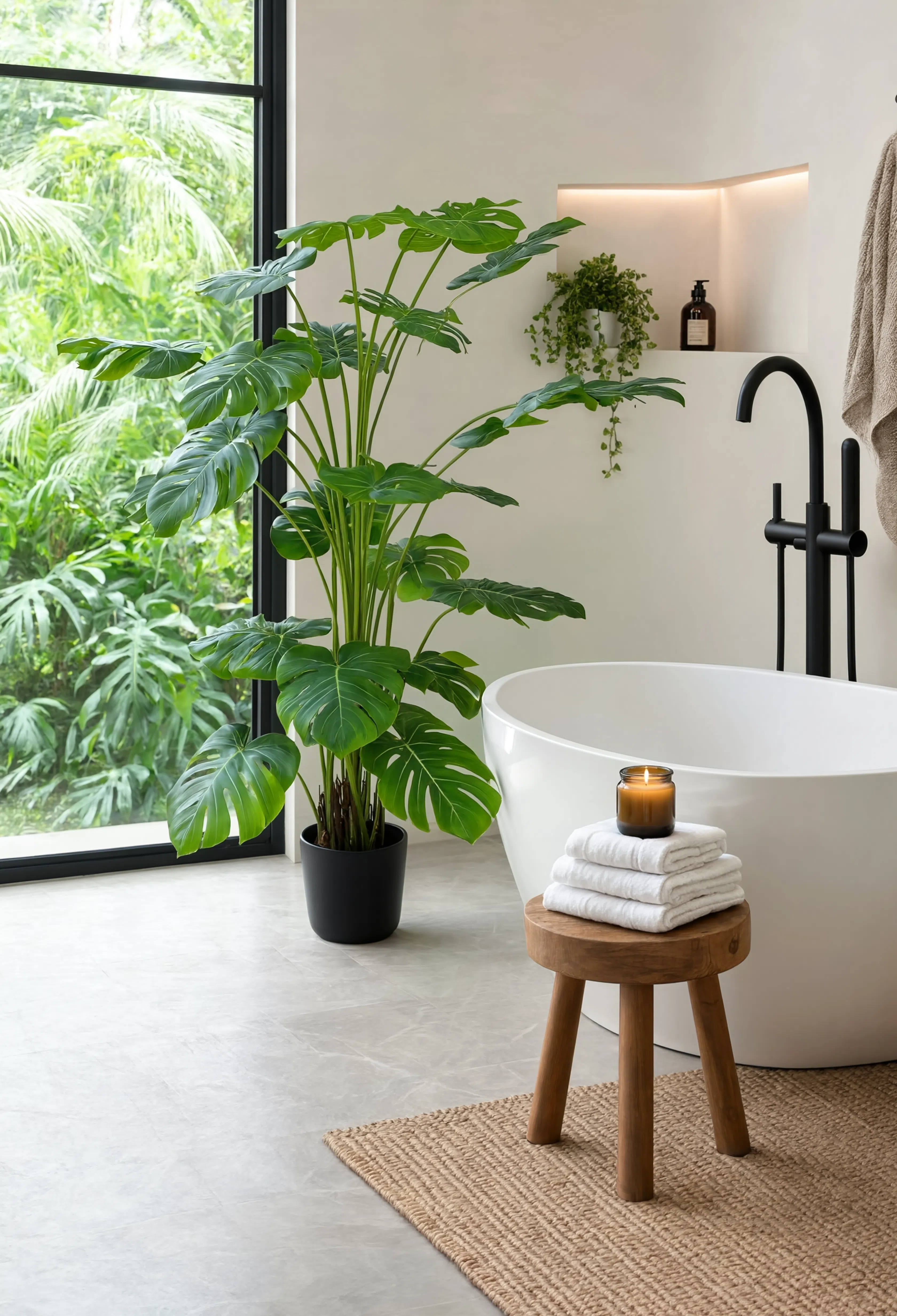 Grande Monstera Deliciosa Artificielle  - 180 cm