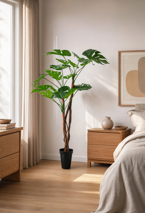 Monstera Artificielle sur Tige Deluxe - 130 cm