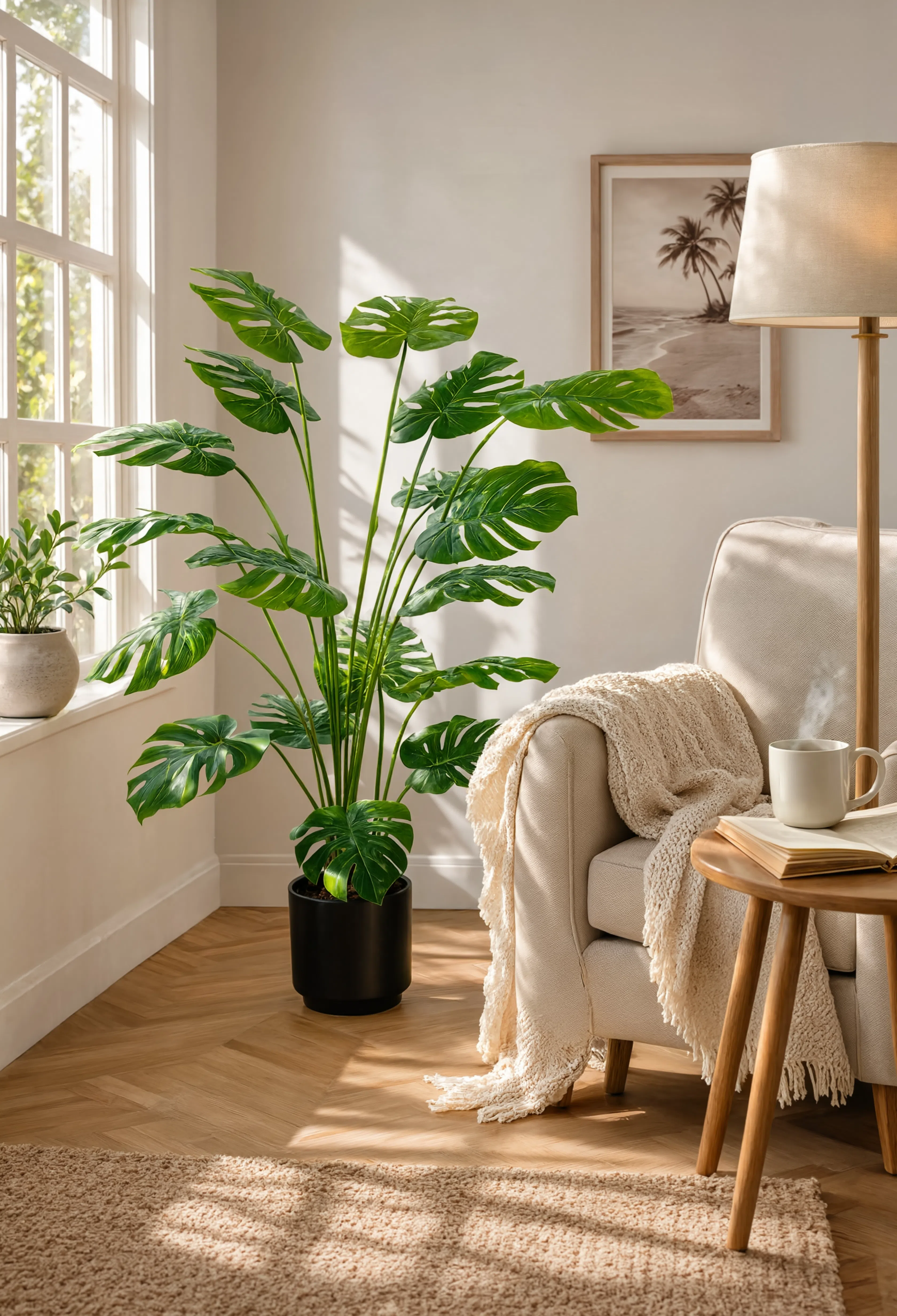 Grande Monstera Deliciosa Artificielle  - 150 cm