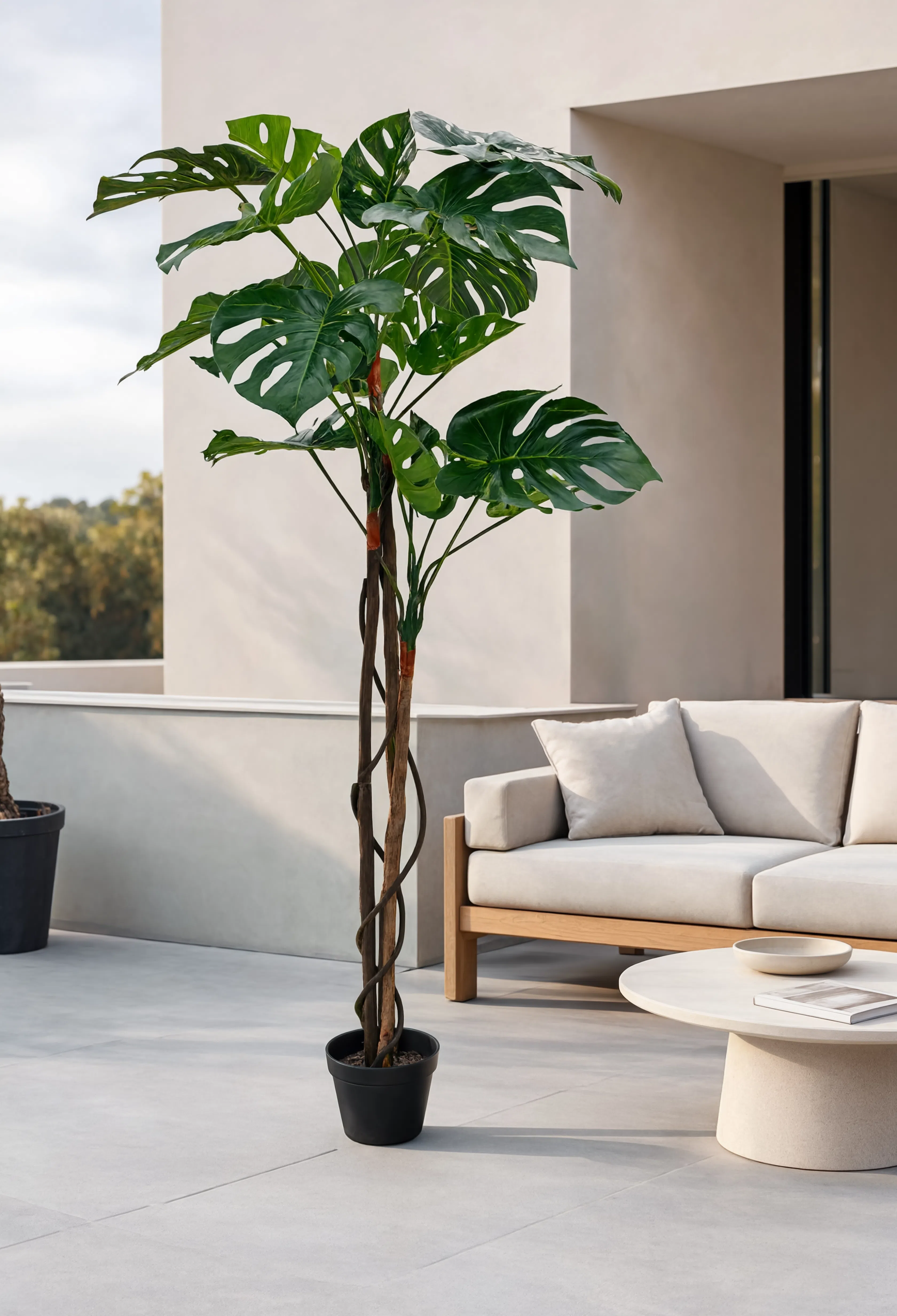 Monstera Artificielle sur Tige Deluxe - 170 cm