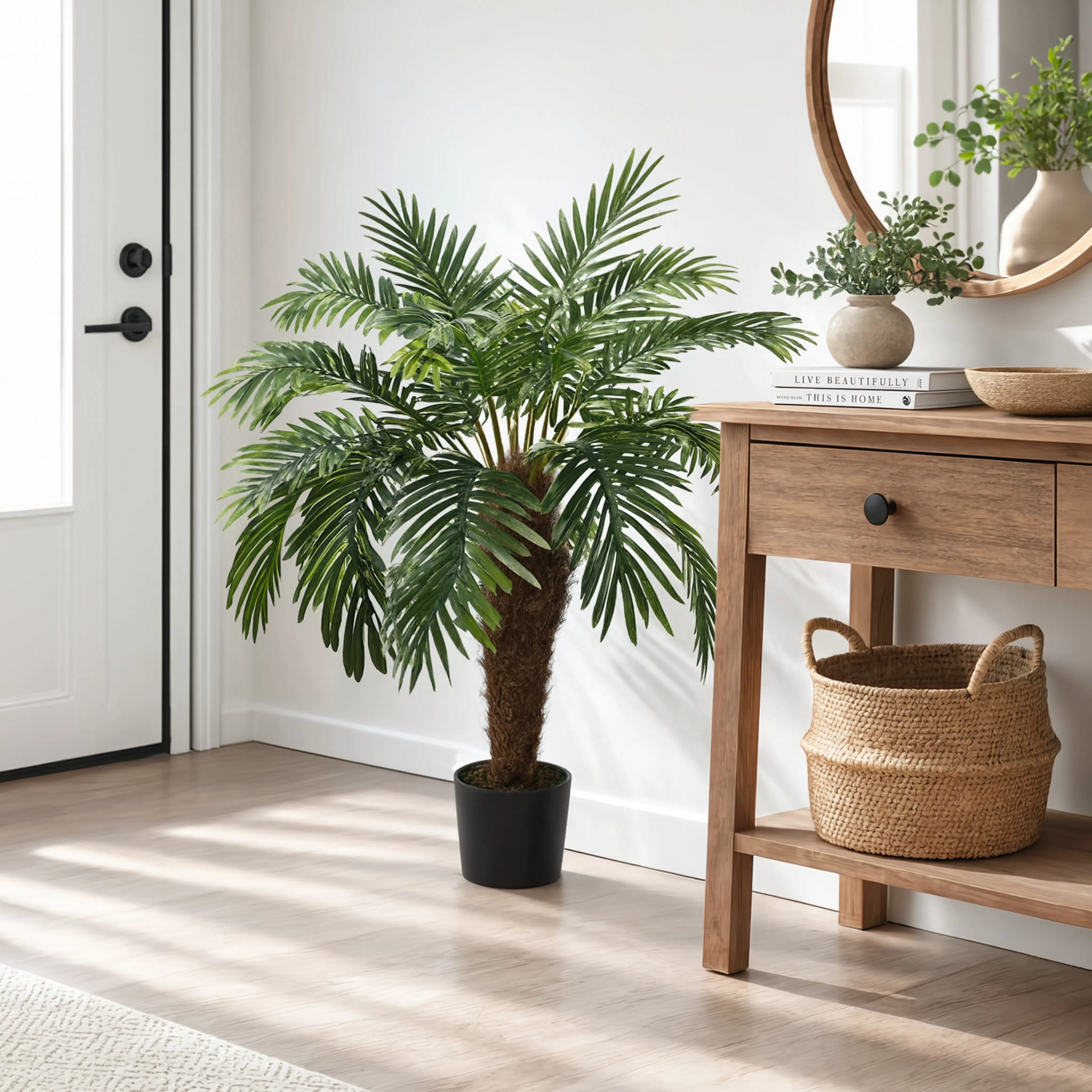 Palmier Cycas Artificiel Vert - 90 cm
