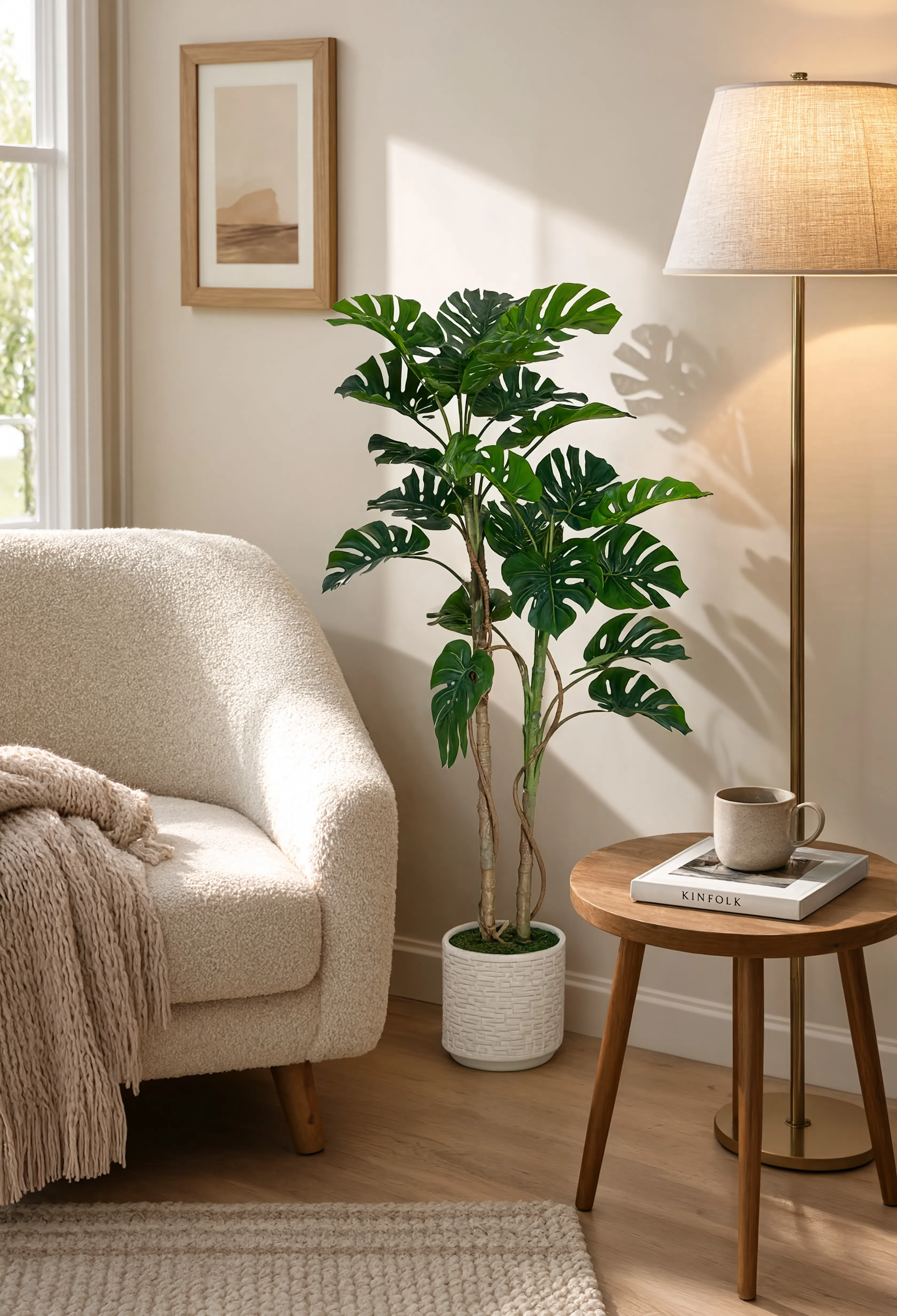 Monstera Artificiel Plante Verte Tropicale - 150 cm