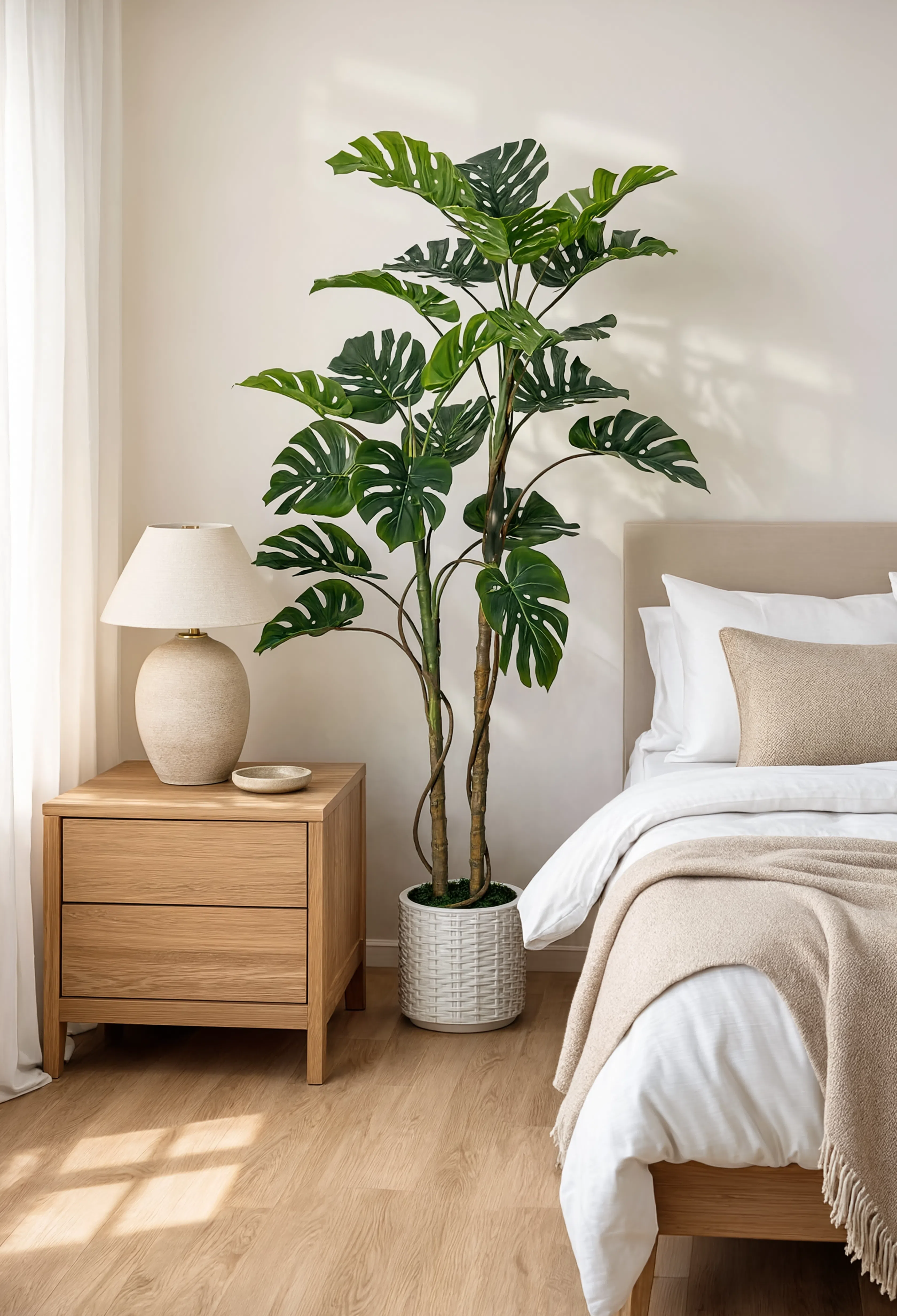 Monstera Artificiel Plante Verte Tropicale - 180 cm