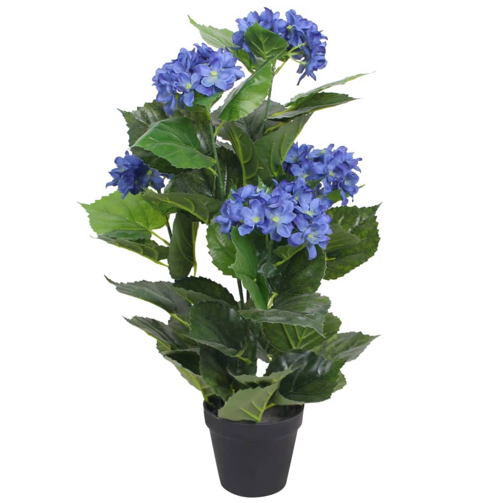Hortensia Artificiel Bleu - 60 cm