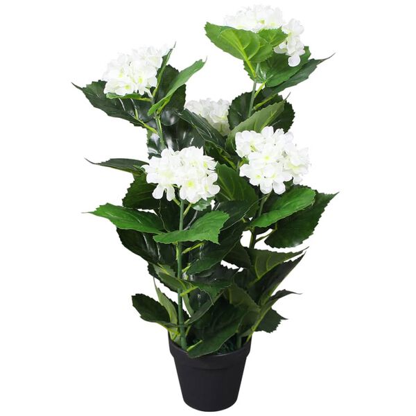 Hortensia Artificiel Blanc - 60 cm