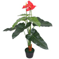 Anthurium Artificielle Rouge - 90 cm