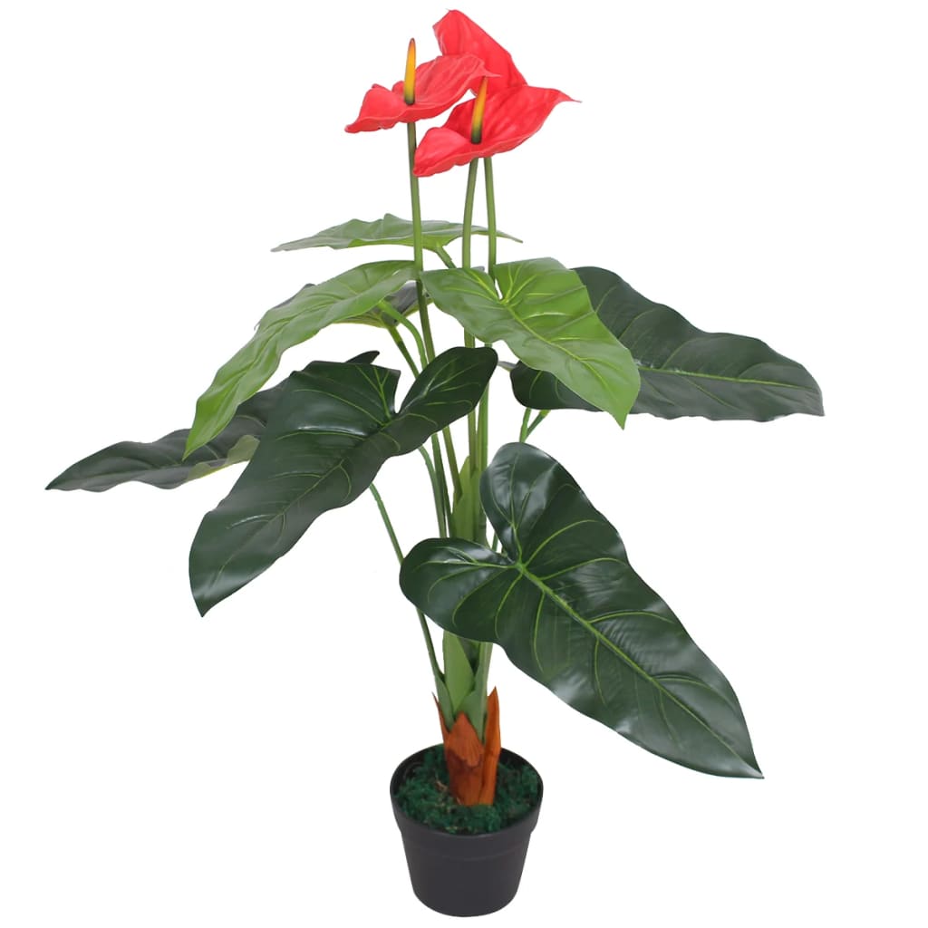 Anthurium Artificielle Rouge - 90 cm