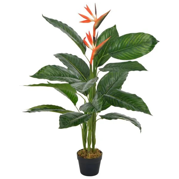 Strelitzia Artificielle Rouge - 100 cm