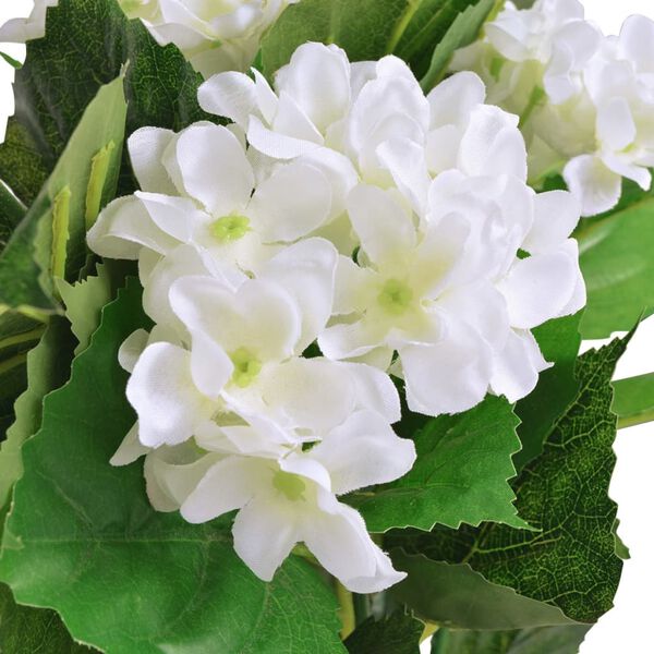 Hortensia Artificiel Blanc - 60 cm
