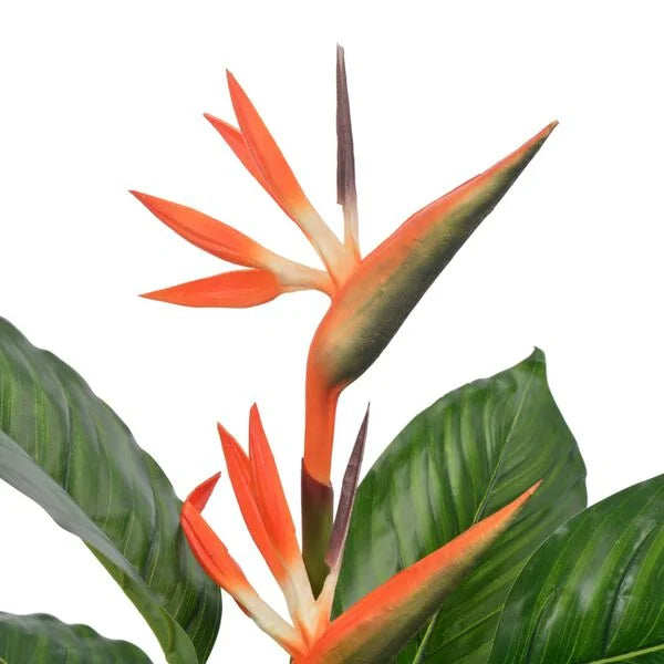 Strelitzia Artificielle Rouge - 100 cm